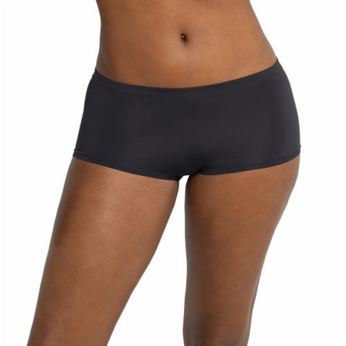 Maidenform Pure Comfort Barely There Boyshort Black Perspective: bottom