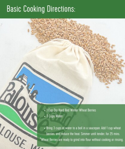 Palouse Brand Hard Red Winter Wheat Berries Bundle, 100 LBS (4 - 25 LB Bags) Perspective: bottom