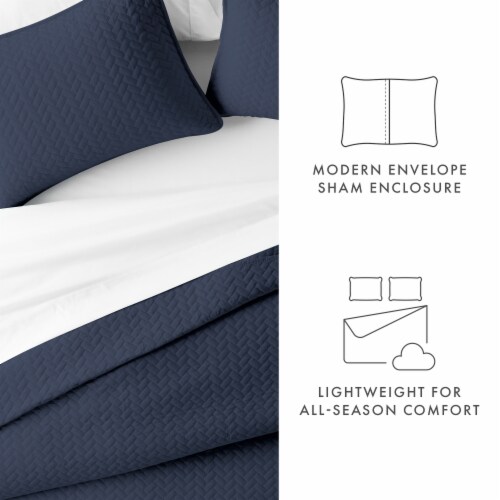 Linen Studio™ Classic Quilt Coverlet Soft Set in Herringbone Stitching Perspective: bottom