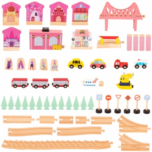 Hey play wooden train set table online