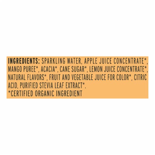 KeVita USDA Organic Probiotic Mango Lemonade Fruit Juice Perspective: bottom