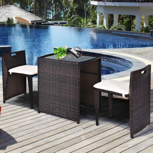 Space saving rattan garden furniture best sale
