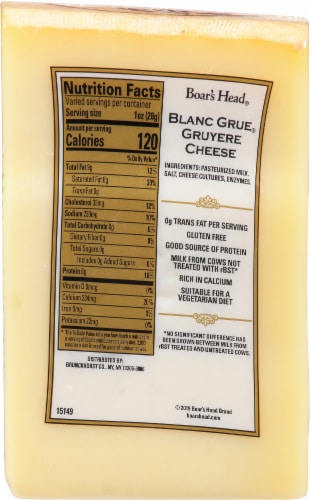 Boar’s Head Blanc Grue Gruyere Cheese Perspective: bottom