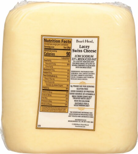 Boar's Head Lacey Swiss Cheese Perspective: bottom