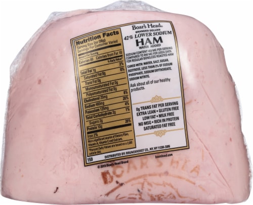 Boar's Head Lower Sodium Deluxe Ham Perspective: bottom