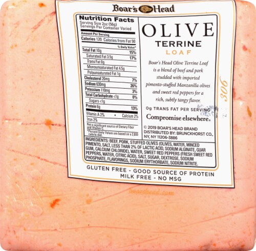 Boar’s Head Olive Terrine Loaf Perspective: bottom