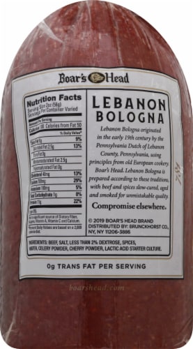 Boar's Head Lebanon Bologna Perspective: bottom