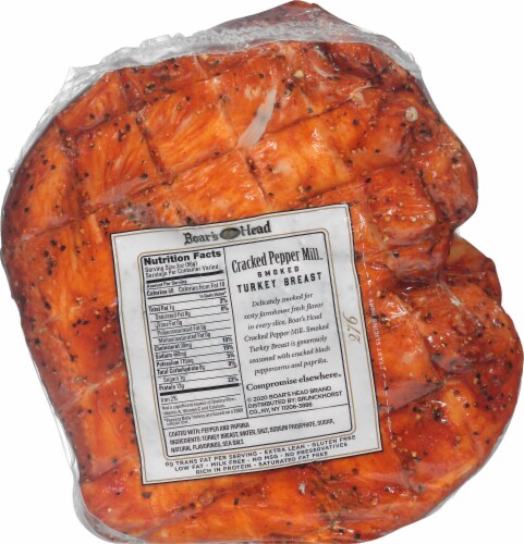 Boar’s Head Cracked Pepper Mill Smoked Turkey Breast Perspective: bottom