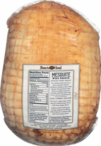 Boar’s Head Mesquite Wood Smoked Turkey Breast Perspective: bottom