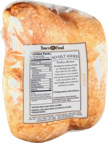 Boar’s Head No Salt Added Turkey Breast Perspective: bottom