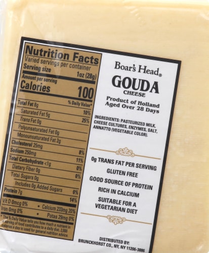 Boar's Head Gouda Cheese Perspective: bottom