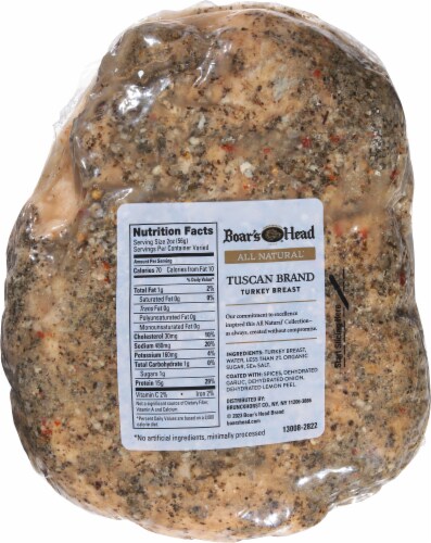 Boar’s Head All Natural Tuscan Brand Turkey Breast Perspective: bottom