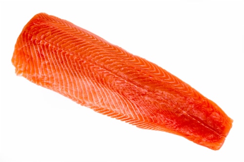 Harris Teeter Fishermans Market Farm Raised Coho Salmon Whole Sides Perspective: bottom