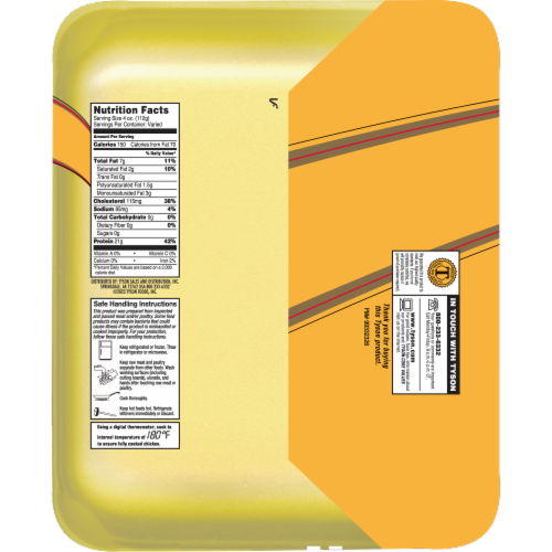 Tyson® All Natural Fresh Chicken Drumsticks Perspective: bottom