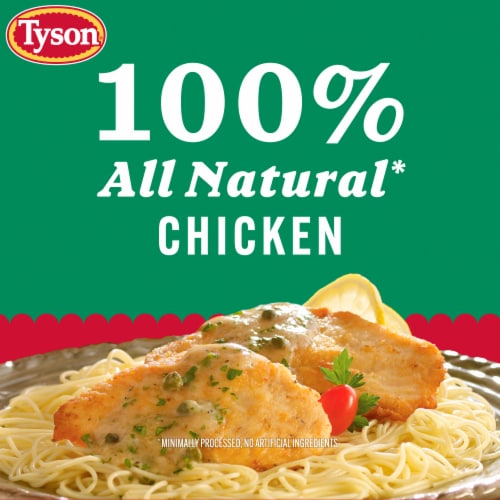 Tyson® All Natural Fresh Thin Sliced Boneless Skinless Chicken Breasts with Rib Meat Perspective: bottom