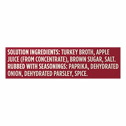 Foster Farms Uncooked Brined & Seasoned Whole Turkey Perspective: bottom