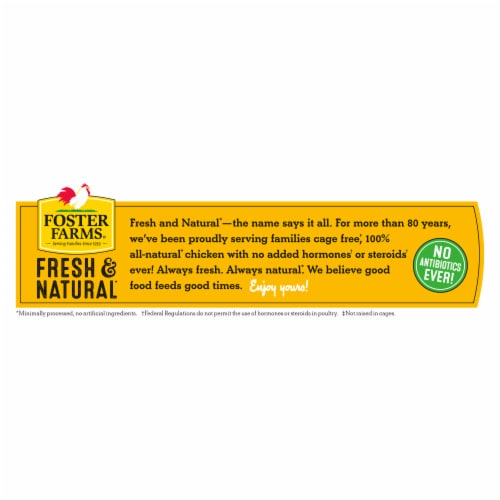Foster Farms Fresh & Natural Half Chicken Breasts Value Pack Perspective: bottom