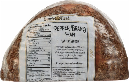 Boar's Head Pepper Brand Ham Perspective: bottom