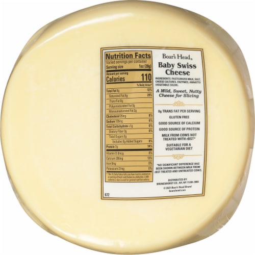 Boar's Head Baby Swiss Cheese Perspective: bottom