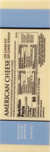 Boar’s Head Lower Fat & Lower Sodium American Cheese White Perspective: bottom