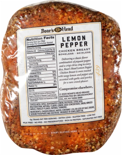 Boar’s Head Lemon Pepper Chicken Breast Perspective: bottom