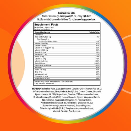 Centrum Liquid Multivitamin Adults Multivitamin Perspective: bottom