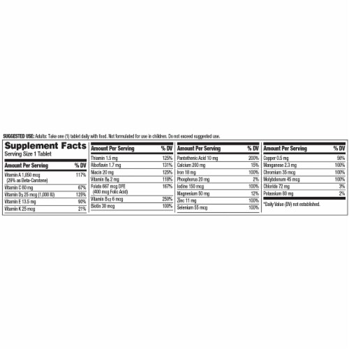 Centrum Adult Multivitamin Multimineral Supplement Perspective: bottom