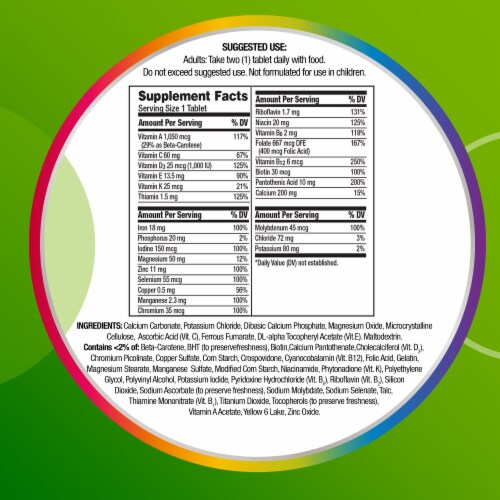 Centrum Adult Multivitamin and Multimineral Supplement Perspective: bottom