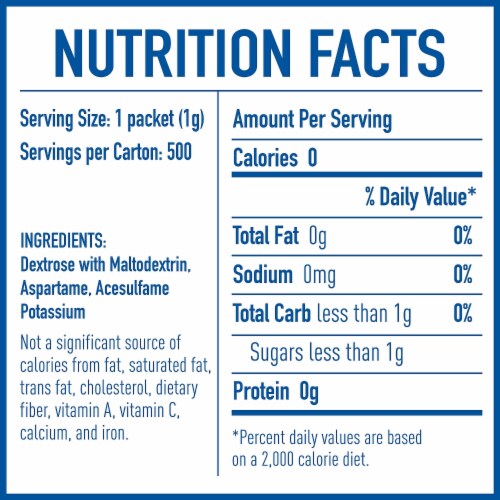 Equal® Zero Calorie Sweetener Perspective: bottom