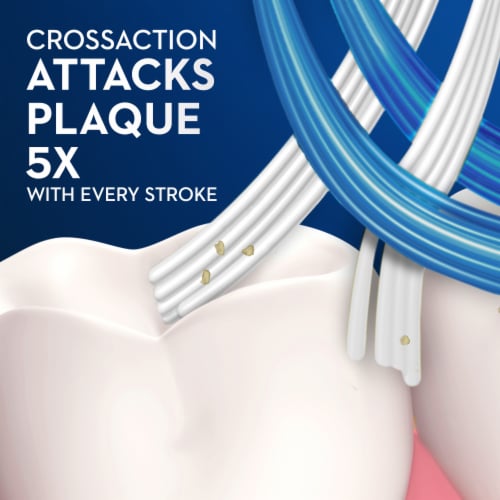 Oral-B CrossAction All In One Deep Plaque Removal Toothbrush Perspective: bottom