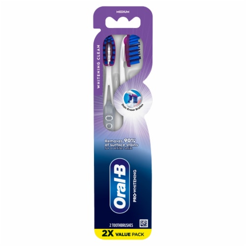 Oral-B 3D White Pro-Flex Stain Eraser Toothbrushes Perspective: bottom