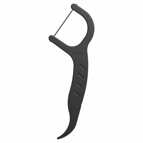 Oral-B Charcoal Infused Mint Dental Floss Picks Perspective: bottom