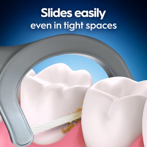 Oral-B Glide Ultra Deep Clean Floss Picks, Removes Food and Plaque, Cool Mint Flavor, 75 Floss Picks Perspective: bottom