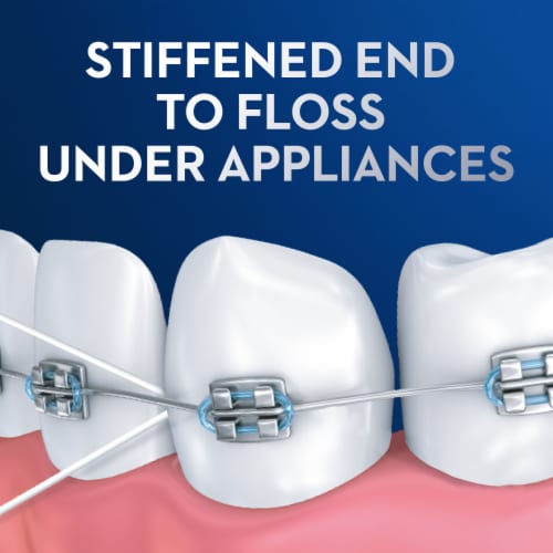 Oral-B Super Floss Pre-Cut Strands Dental Floss Perspective: bottom