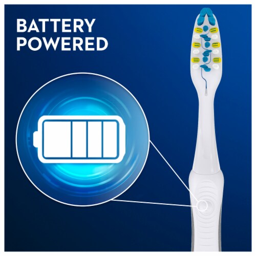Oral-B® 3D White Luxe Pulsar™ Battery Powered Medium Toothbrush Perspective: bottom