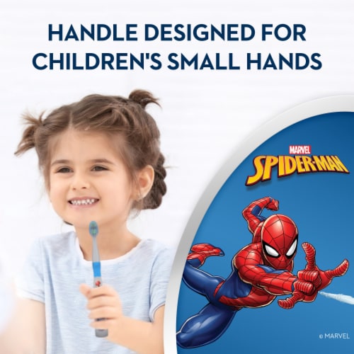 Oral-B Kid's Marvel's Spiderman Soft Manual Toothbrush Perspective: bottom