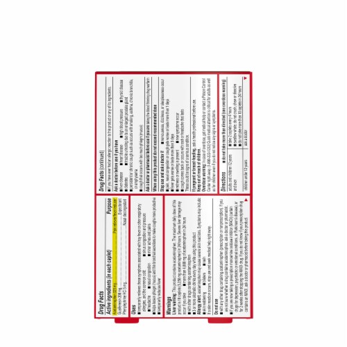 Tylenol Sinus Severe Non-Drowsy Cold & Flu Caplets Acetaminophen Guaifenesin & Phenylephrine HCl Perspective: bottom