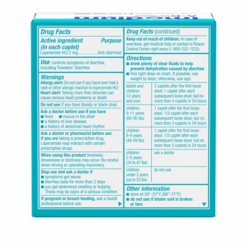 Imodium A-D Caplets Perspective: bottom