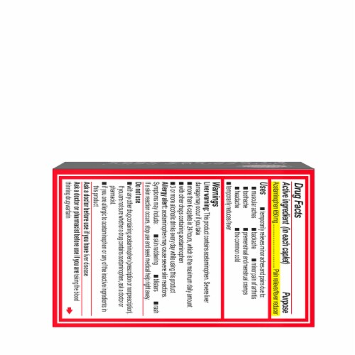 Tylenol 8 Hour Muscle Aches & Pain Tablets With Acetaminophen Perspective: bottom