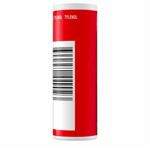 Tylenol Extra Strength Pain Reliever Fever Reducer Caplets Travel Size Medicine 10 count Perspective: bottom