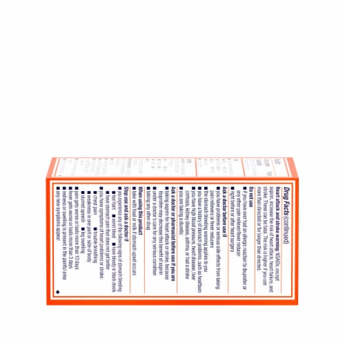 Motrin IB IBuprofen Tablets Perspective: bottom