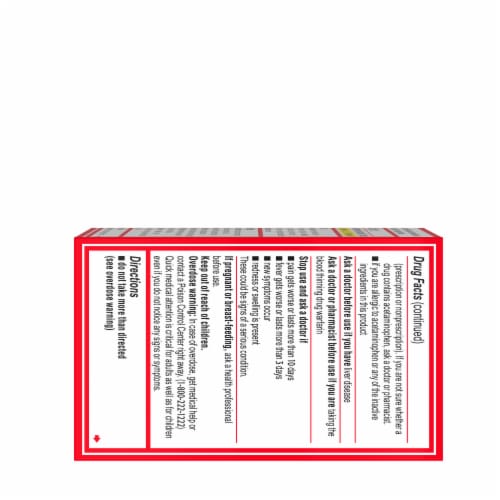 Tylenol Extra Strength 500 Mg Acetaminophen Rapid Release Gels Perspective: bottom