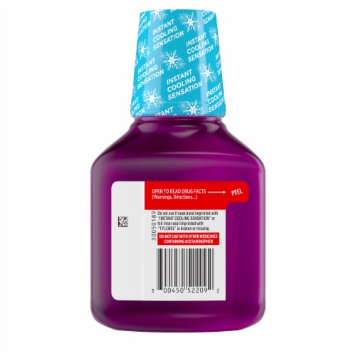 Tylenol Extra Strength Severe Cough + Sore Throat Night Liquid Perspective: bottom