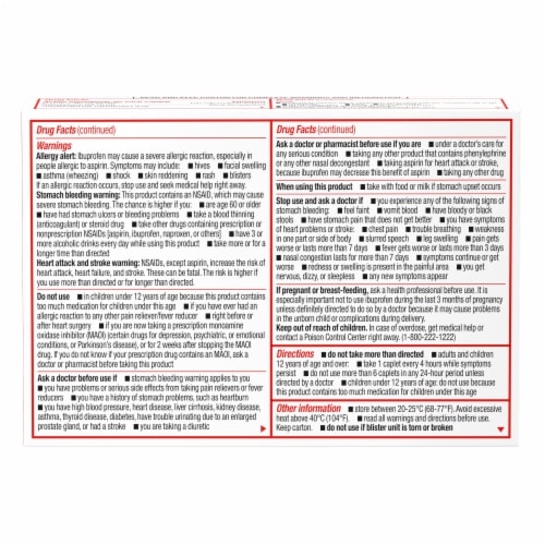 Sudafed PE Head Congestion + Pain Relief Caplets Perspective: bottom