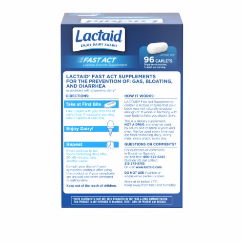 Lactaid Fast Act Caplets Perspective: bottom