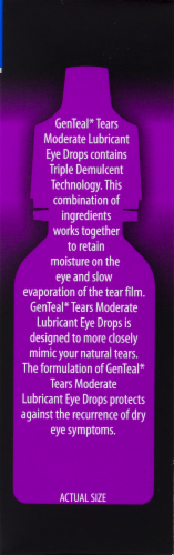 GenTeal Tears Moderate Lubricant Eye Drops Fast Soothing Relief Perspective: bottom