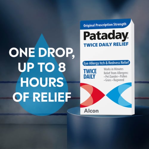 Pataday® Twice Daily Original Eye Allergy Itch Relief Drops Perspective: bottom