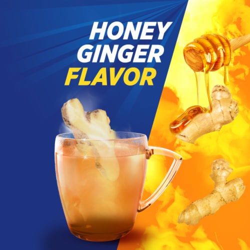Theraflu Daytime Severe Cold Relief Powder, Honey Ginger Flavor Perspective: bottom