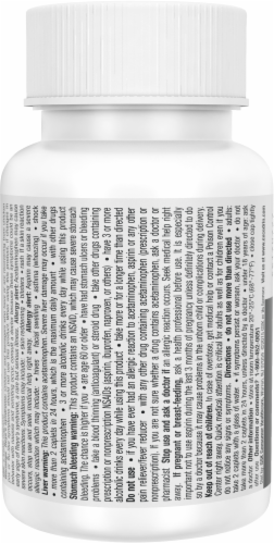 Excedrin Migraine Pain Reliever Aid Caplets Perspective: bottom
