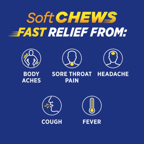 Theraflu Soft Chews, Nighttime Severe Cold Relief, Adult Formula, 20 Chewable Tablets Perspective: bottom